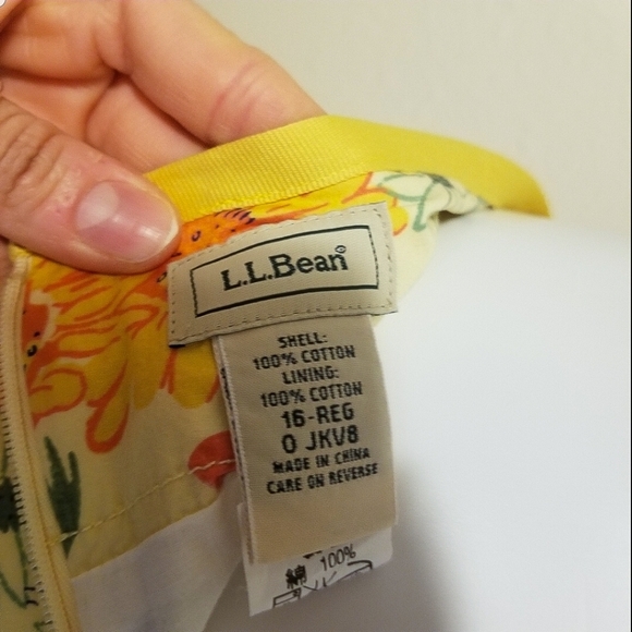 Vintage style Gathered Yellow Floral Skirt cottagecore plus Size 16 - Picture 7 of 12